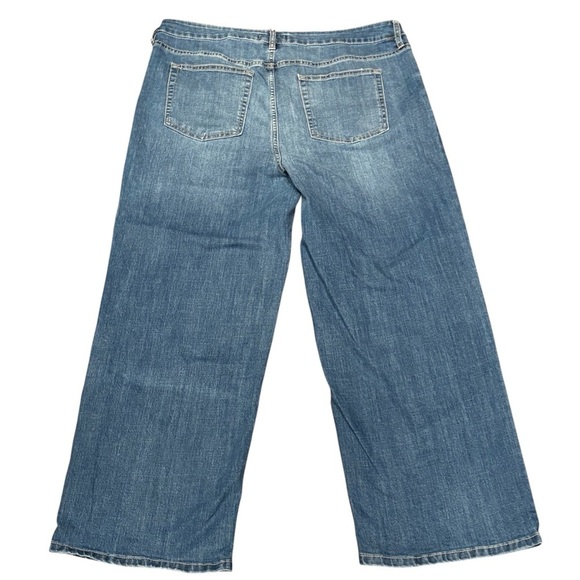 Rebecca Minkoff Blue Flare Wide leg High Waist Jeans Size 16 - Picture 2 of 10